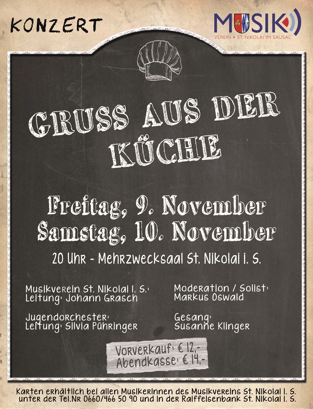 Konzerte „Gruß aus der Küche“